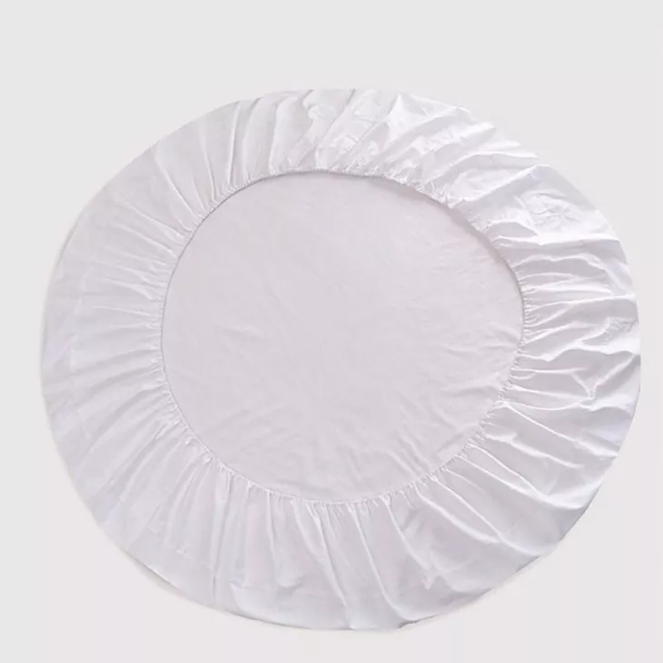 White Round Fitted Sheet