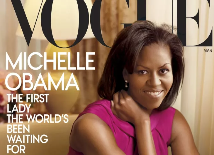 Michelle Obama on the cover of Vogue