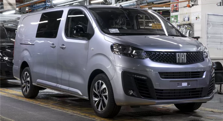 The Fiat Scudo comes off the assembly line in Luton, UK