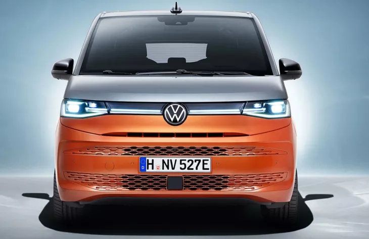The new Volkswagen T7 Multivan was unveiled