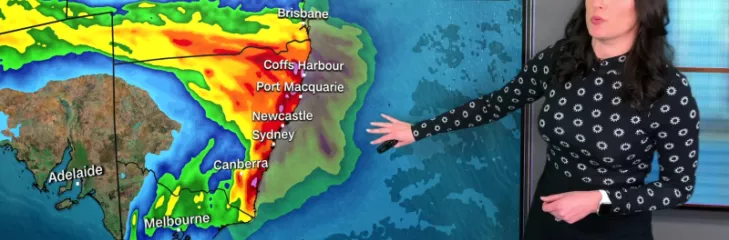 Bad weather in New South Wales, Australia