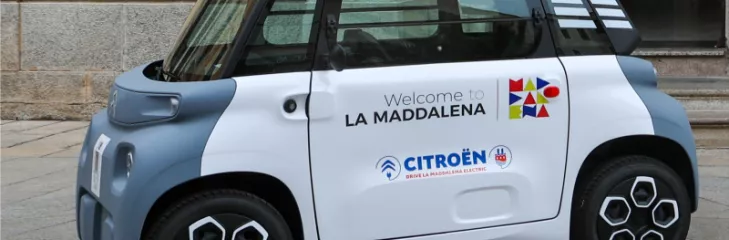 Citroen electrifies the La Maddalena island